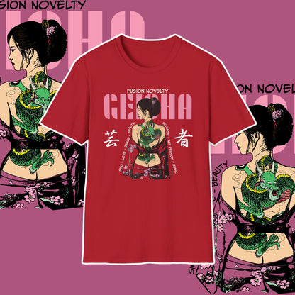 Geisha Dragon Unisex Tee